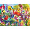 RoseArt – Color Palette – Ice Cream Parlor Pups – 1000 Piece Jigsaw Puzzle for Adults(Bird Bath Garden)