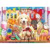 RoseArt – Color Palette – Ice Cream Parlor Pups – 1000 Piece Jigsaw Puzzle for Adults(Ice Cream Parlor Pups)