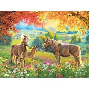 RoseArt – Abraham Hunter – Church by The River – 500 Piece Puzzle for Adults(Family Moment)