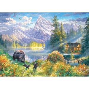 RoseArt – Abraham Hunter – Over The River- 1000 Piece Adult Jigsaw Puzzle(Mountain Morning)