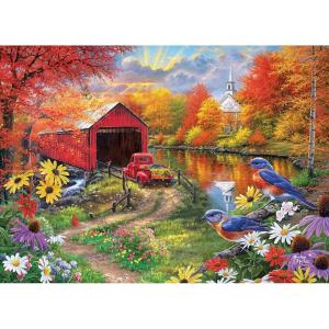 RoseArt – Abraham Hunter – Over The River- 1000 Piece Adult Jigsaw Puzzle(Over the River)