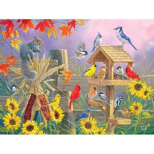 RoseArt – Abraham Hunter – Pumpkin Patch Bunnies – 500 Piece Jigsaw Puzzle for Adults(Autumn Gathering)