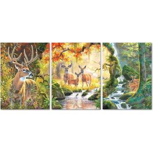 RoseArt – Abraham Hunter Triptych – Forest Enchantment – 1500 Piece Jigsaw Puzzle for Adults