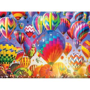 RoseArt – Color Palette – Ice Cream Parlor Pups – 1000 Piece Jigsaw Puzzle for Adults(Ballooning Fun)