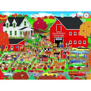 RoseArt – Home Country – County Corner Farmer’s Market 1000 Piece Jigsaw Puzzle for Adults(Plumly’s Petting Farm)