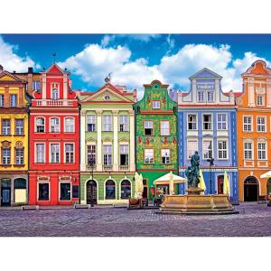 RoseArt – Kodak Premium – Colorful Buildings Ponzan Poland – 350XL Piece Jigsaw Puzzle for Adults