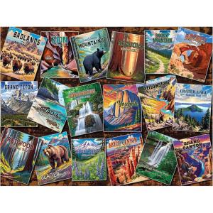 RoseArt – Kodak Premium – Knitting Kitten – 350 Piece Jigsaw Puzzle for Adults(National Parks)