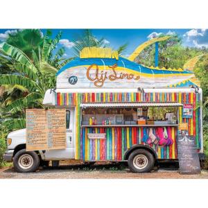 RoseArt – Kodak Premium 1000 Piece Jigsaw Puzzle for Adults(Food Truck  Oahu  HI)