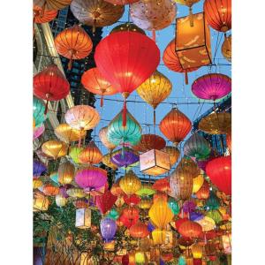 RoseArt – Kodak Supreme Premium – Multiple Waterfalls – 550 Piece Jigsaw Puzzle for Adults(Colorful Lanterns)