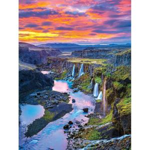 RoseArt – Kodak Supreme Premium – Multiple Waterfalls – 550 Piece Jigsaw Puzzle for Adults(Multiple Waterfalls)