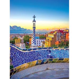 RoseArt – Kodak Supreme Premium – Multiple Waterfalls – 550 Piece Jigsaw Puzzle for Adults(Park Guell in Summer  Barcelona)