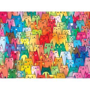 RoseArt – Rose – Love Wins – 1000 Piece Jigsaw Puzzle for Adults(Cute Colorful Cats)