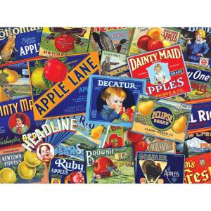 RoseArt – Smithsonian Archives Collection – Vintage Seed Packets – 1000 Piece Jigsaw Puzzle for Adults(Fruit Crate Label)