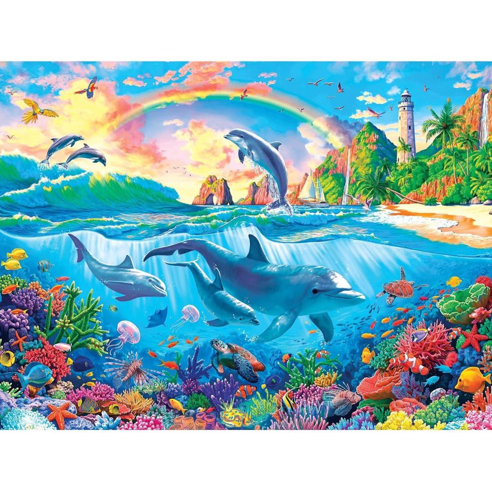 image:imageRoseArt Kodak Premium Love Coffee 550 Piece Jigsaw Puzzle for AdultsDolphin Paradise