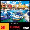 RoseArt – Kodak Premium – Colorful Procida Island and Boats, Italy – 550 Piece Jigsaw Puzzle for Adults