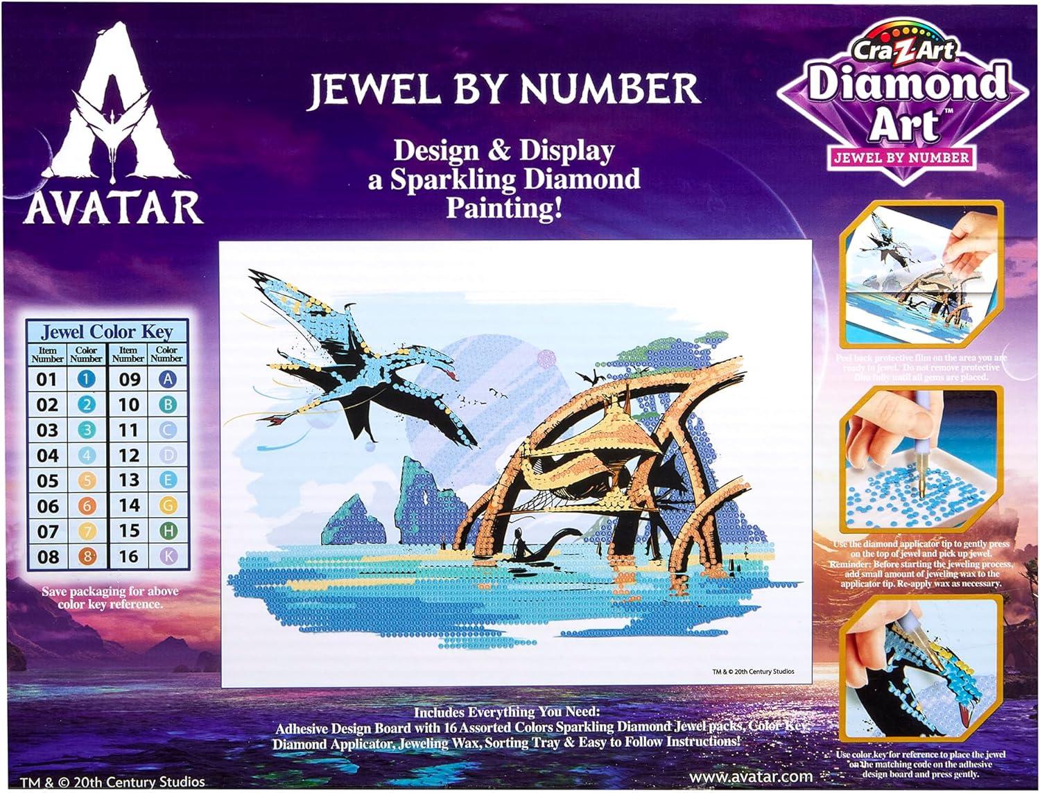 image:imageAvatar Diamond Art Jewel by Number Kit by CRAZArt 9 x 12 Sturdy Design Board Easy StickOn Gem Art Craft Activity for Kids Ages 6 Create Sparkling AvatarThemed Artwork