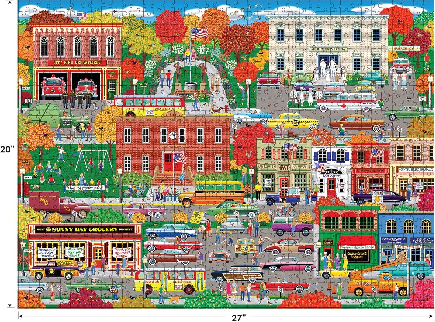 image:imageRoseArt Home Country Albuquerque Express 1000 Piece Jigsaw Puzzle for AdultsEveryday Heroes