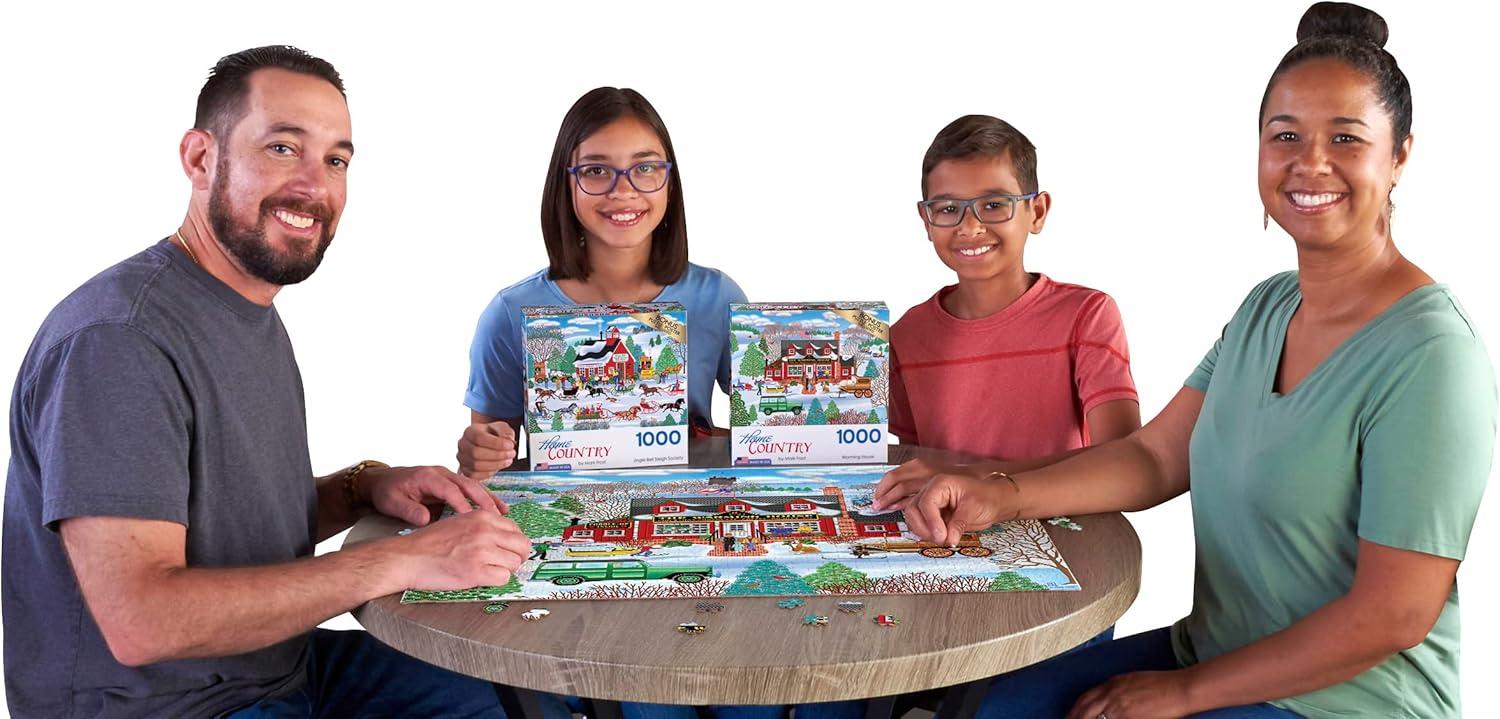 image:imageRoseArt Home Country Albuquerque Express 1000 Piece Jigsaw Puzzle for AdultsWarming House