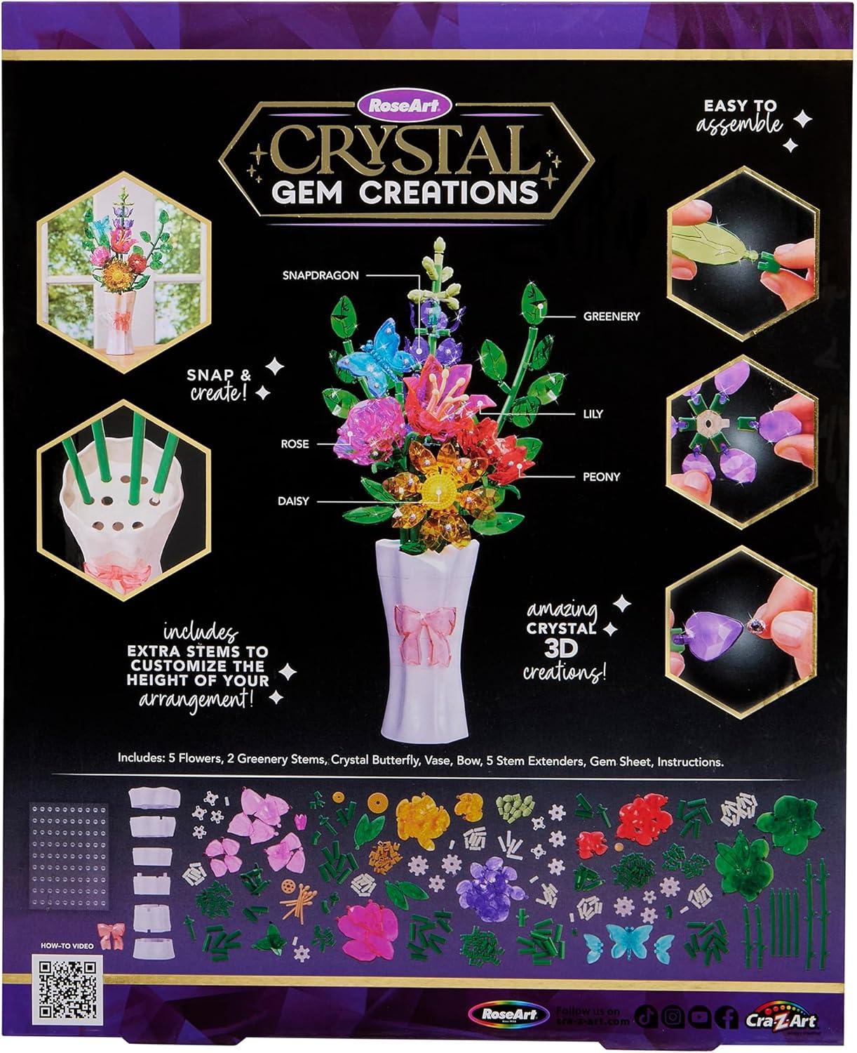 image:imageRoseArt Crystal Gem Creations Beautiful Jewel Bouquet Kit 275 Pieces Great for Adults Tweens and Children Ages 8
