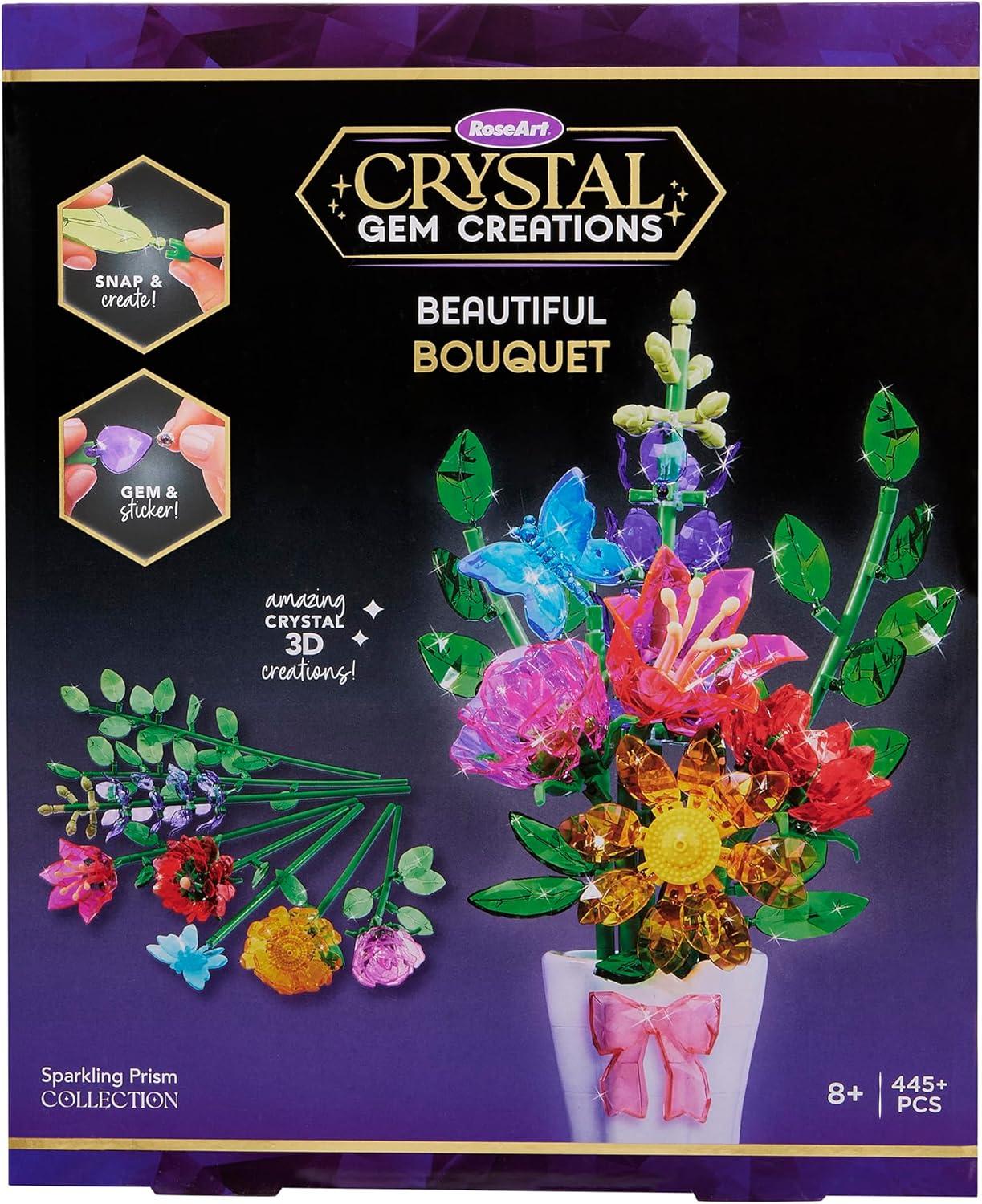 image:imageRoseArt Crystal Gem Creations Beautiful Jewel Bouquet Kit 275 Pieces Great for Adults Tweens and Children Ages 8