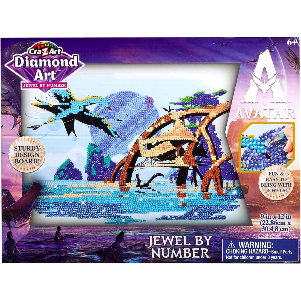 image:imageAvatar Diamond Art Jewel by Number Kit by CRAZArt 9 x 12 Sturdy Design Board Easy StickOn Gem Art Craft Activity for Kids Ages 6 Create Sparkling AvatarThemed Artwork