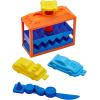 Hot Wheels Softee Dough Build & Smash Play Set, Kids Modeling Dough Playset with Vehicle Molds & Non-Toxic Compound, Ages 3+