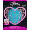 RoseArt Beaded Expressions Heart DIY Beaded Sun Catcher Craft Kit – Valentine’s Day DIY Bead Art for Kids – Design, Bead & Display Hanging Heart Frame – Jewelry-Inspired Window Decor, Ages 8+(Heart)