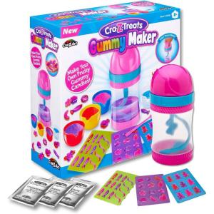 CRA-Z-Treats Gummy Candy Maker Kit – DIY Fruity Gummies with Molds Powder Mixes & Mixer, DIY Candy Making Toy for Kids Ages 8+, Fun
