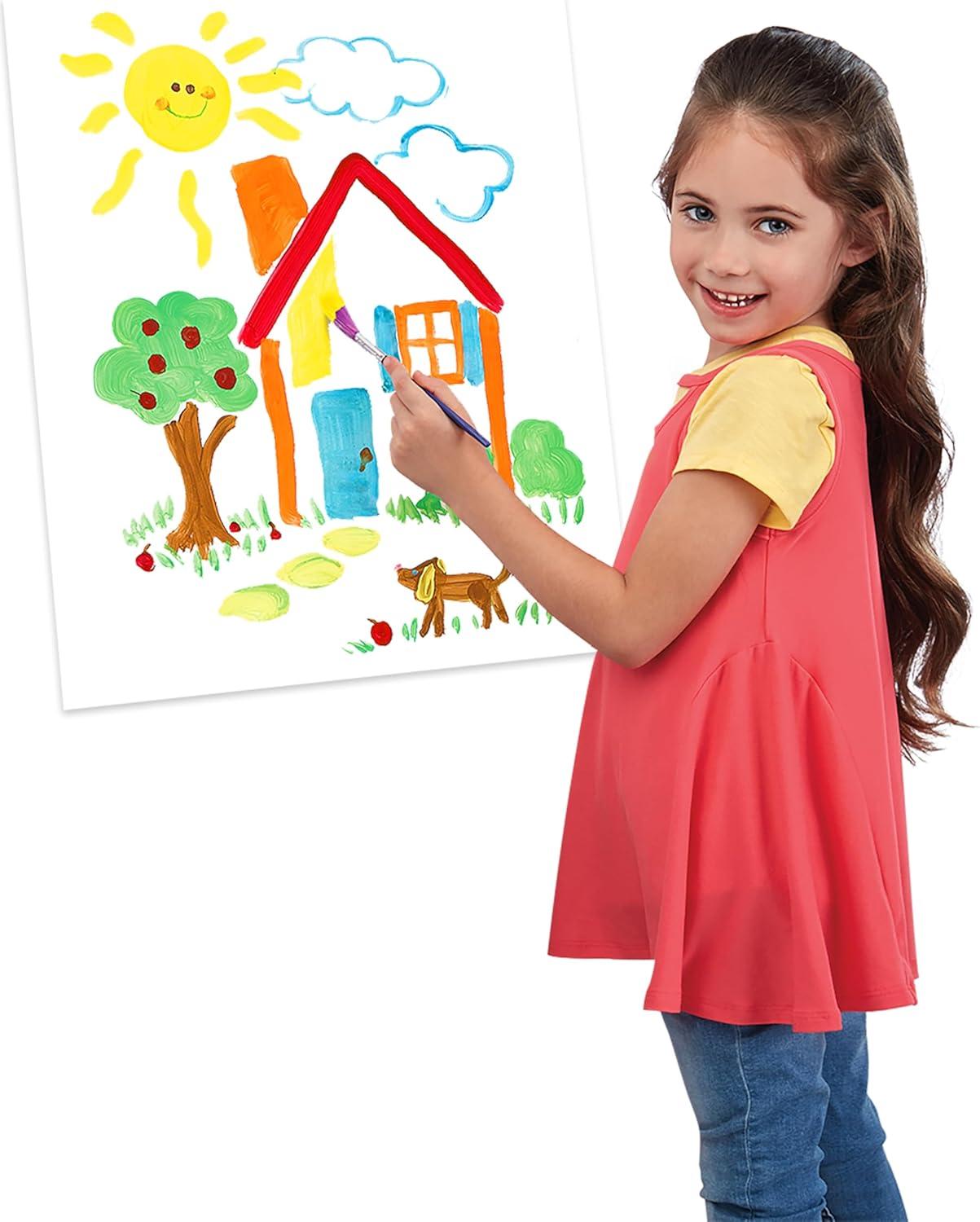 image:imageCraZArt Washable Kids Paint Yellow 16oz 1 Bottle NonToxic Art Painting Supplies for Toddlers Finger Painting Supplies for Kids Hand Painting DIY Crafts