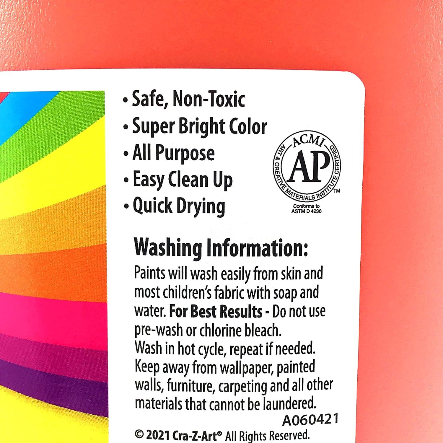 image:imageCraZArt Washable Poster Paint Orange 1 Gallon