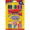Cra-Z-Art 2-in1 Double Ended Super Tip Markers, 2 Colors in Each Marker, 10 Count