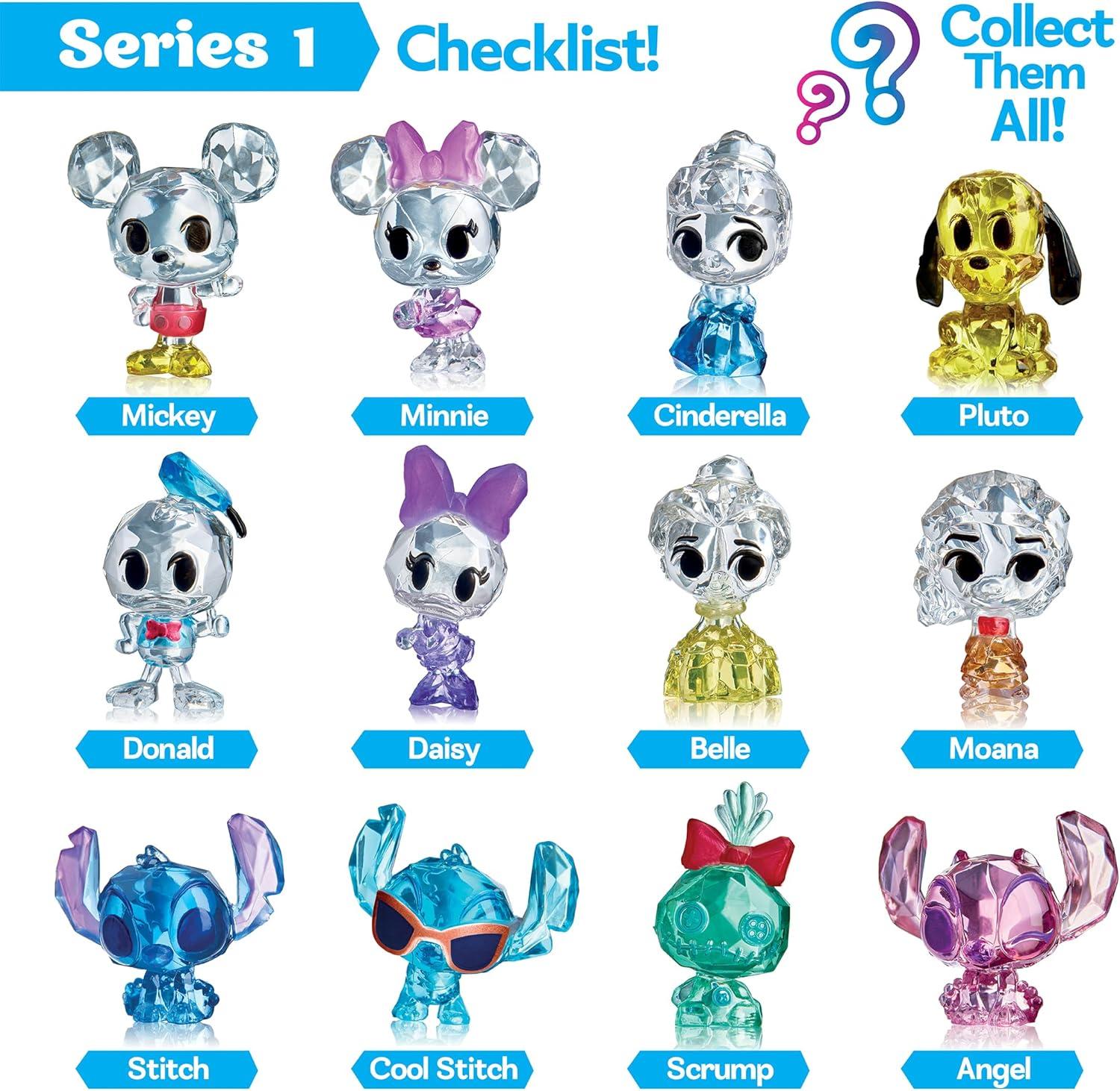 image:imageDisney Crystal Surprise 16 Pack Bundle Series 2 Surprise Blind Mini Figures with Accessories amp Activity Compound Perfect for Party Favors amp Mystery Unboxing FunSeries 1 1 Pack