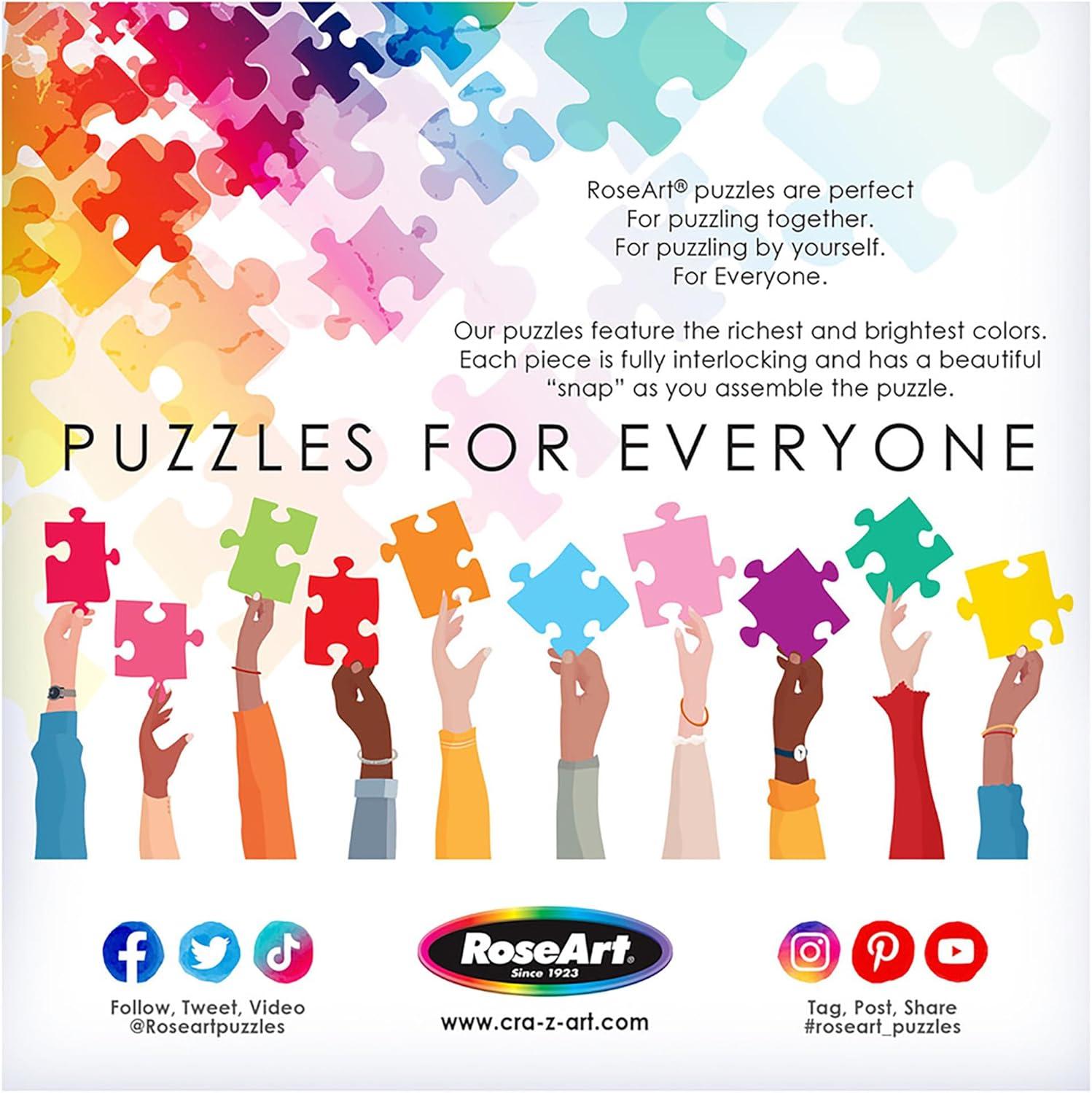 image:imageRoseArt Soft Touch Summer Quilt 1000 Piece Jigsaw Puzzle for Adults Colorful Modern Design Finished Size 26625 x 1925 Made in USA