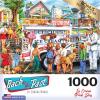 RoseArt – Back to the Past – Gardening with Mom 1000 Piece Jigsaw Puzzle – Vintage Retro Garden Scene Puzzle for Adults – Finished Size 26.625 x 19.25 Made in USA(Ice Cream Truck Day)