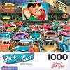 RoseArt – Back to the Past – Gardening with Mom 1000 Piece Jigsaw Puzzle – Vintage Retro Garden Scene Puzzle for Adults – Finished Size 26.625 x 19.25 Made in USA(Drive-In Date Night)