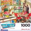 RoseArt – Back to the Past – Gardening with Mom 1000 Piece Jigsaw Puzzle – Vintage Retro Garden Scene Puzzle for Adults – Finished Size 26.625 x 19.25 Made in USA(Baking with Mom)