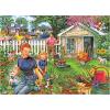 RoseArt – Back to the Past – Gardening with Mom 1000 Piece Jigsaw Puzzle – Vintage Retro Garden Scene Puzzle for Adults – Finished Size 26.625 x 19.25 Made in USA(Gardening With Mom)