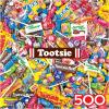 RoseArt – Snack Assortment – Tootsie Mega Mix 500 Piece Jigsaw Puzzle for Adults, Candy Collage Design – Finished Size 24 x 18 – Made in USA