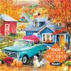 RoseArt – Soft Touch – Autumn Hill Cottage – 1000 Piece Jigsaw Puzzle, Autumn Country Scene Puzzle for Adults – Made in USA(Autumn Hill Cottage)