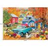 RoseArt – Soft Touch – Autumn Hill Cottage – 1000 Piece Jigsaw Puzzle, Autumn Country Scene Puzzle for Adults – Made in USA(Autumn Hill Cottage)