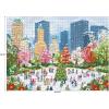 RoseArt – Soft Touch – Autumn Hill Cottage – 1000 Piece Jigsaw Puzzle, Autumn Country Scene Puzzle for Adults – Made in USA(New York Christmas)
