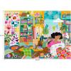 RoseArt – Soft Touch – Autumn Hill Cottage – 1000 Piece Jigsaw Puzzle, Autumn Country Scene Puzzle for Adults – Made in USA(Sewing Room)
