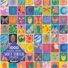 RoseArt – Soft Touch – Summer Quilt 1000 Piece Jigsaw Puzzle for Adults, Colorful Modern Design Finished Size 26.625 x 19.25 Made in USA