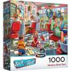 RoseArt – Back to the Past – Gardening with Mom 1000 Piece Jigsaw Puzzle – Vintage Retro Garden Scene Puzzle for Adults – Finished Size 26.625 x 19.25 Made in USA(Hairdresser Beaury Parlor)