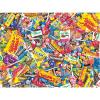 RoseArt – Snack Assortment – Tootsie Mega Mix 500 Piece Jigsaw Puzzle for Adults, Candy Collage Design – Finished Size 24 x 18 – Made in USA
