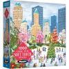 RoseArt – Soft Touch – Autumn Hill Cottage – 1000 Piece Jigsaw Puzzle, Autumn Country Scene Puzzle for Adults – Made in USA(New York Christmas)
