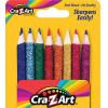 Cra-Z-Art Glitter Colored Pencils Carded, 8 Count (10432)