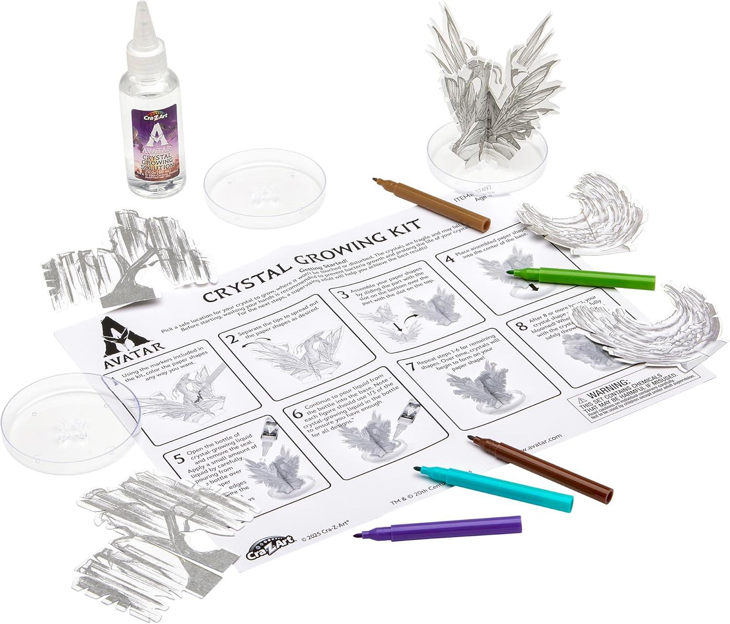 image:imageAvatar Crystal Growing Kit for Kids  Grow Your Own Crystal Tree Banshee amp Cove of Ancestors  Includes Growing Solution amp 5 Color Markers  AvatarInspired STEAM Science Craft Kit