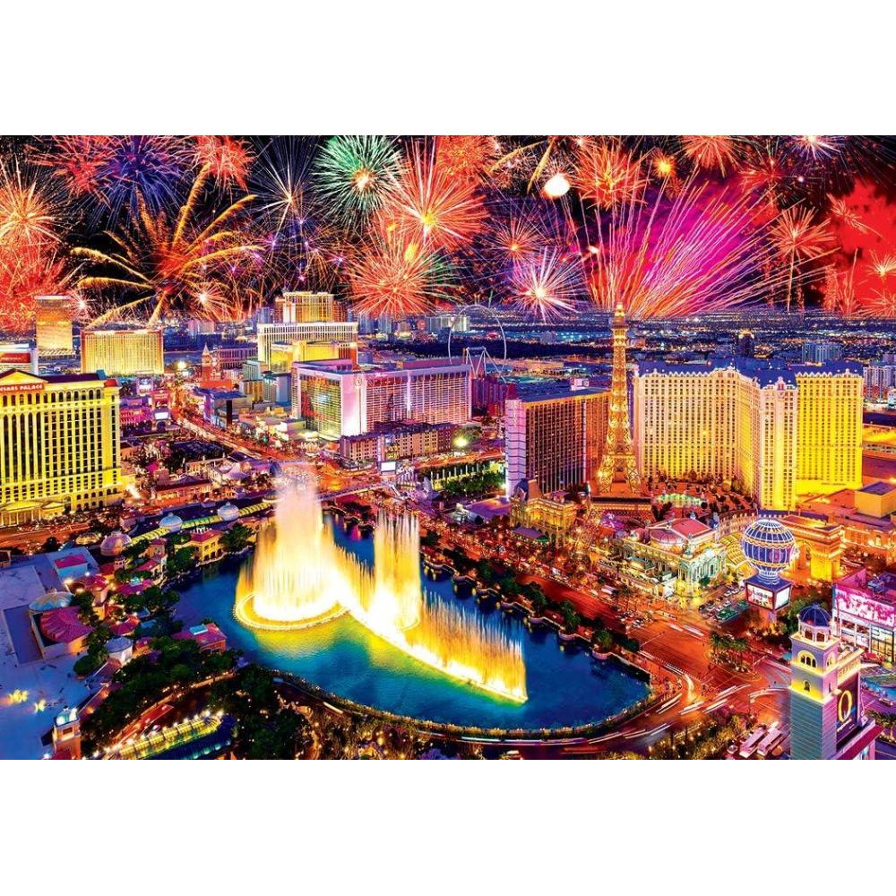 image:imageRoseArt Kodak Premium Playful Summer Dolphins 1500 Piece Jigsaw Puzzle for AdultsFireworks Over Las Vegas Strip