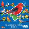 RoseArt – Mini-Shaped – Songbirds II – 500 Piece Jigsaw Puzzle for Adults